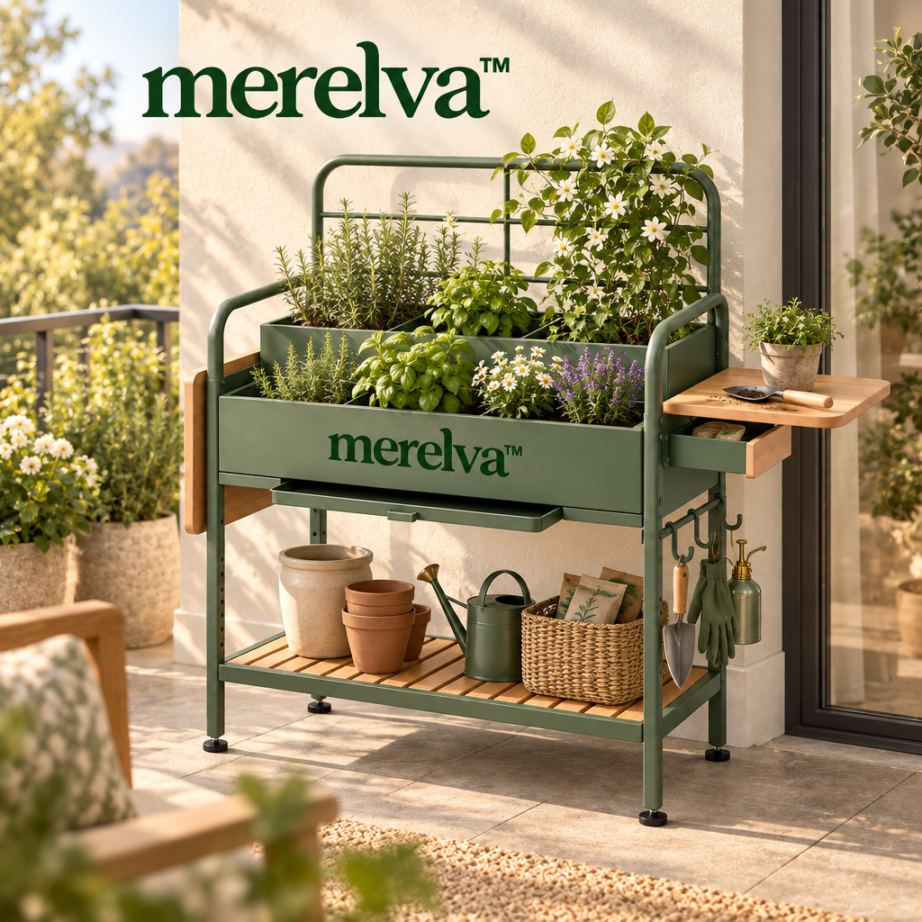 merelva™ Elegant Raised Planter Stand