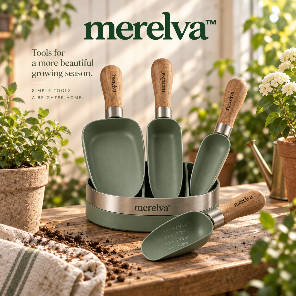 merelva™ Refined Garden Potting Scoop Set