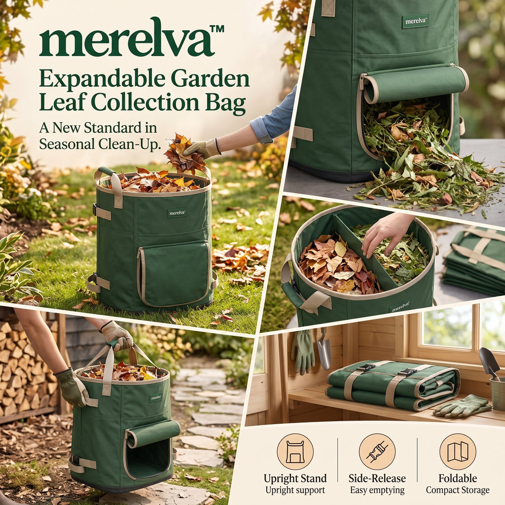 merelva™ Expandable Garden Leaf Collection Bag