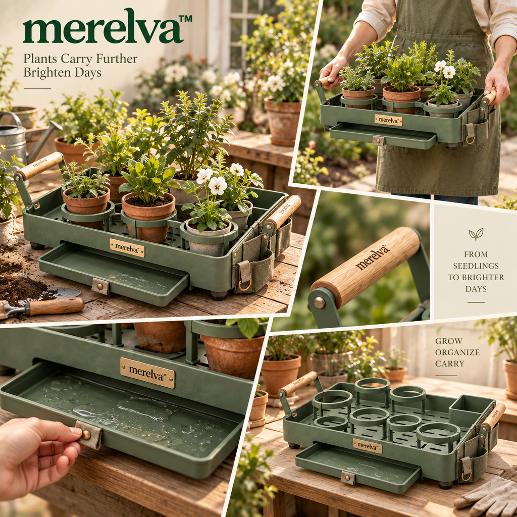 merelva™ Practical Garden Seedling Carry Tray
