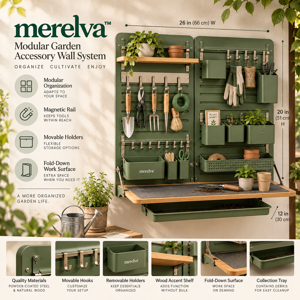 merelva™ Modular Garden Accessory Wall System
