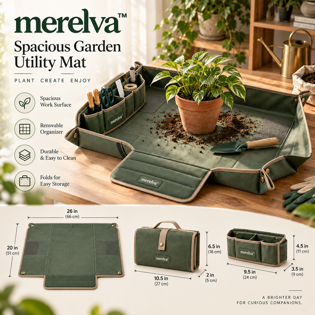 merelva™ Spacious Garden Utility Mat