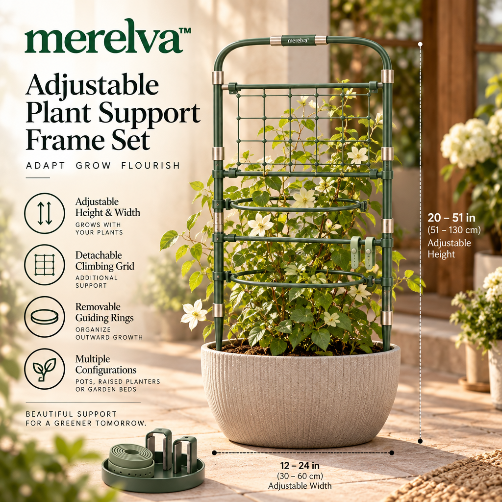 merelva™ Adjustable Plant Support Frame Set