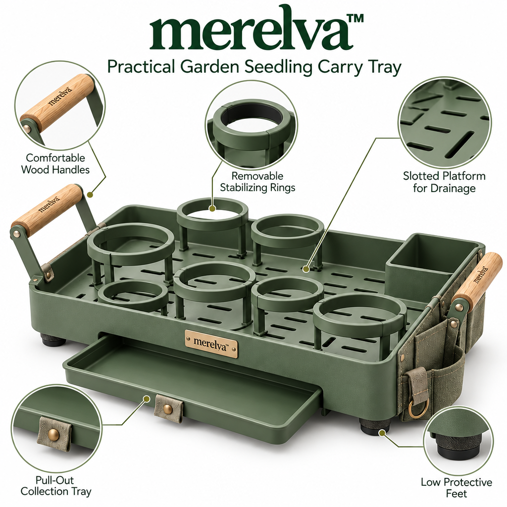 merelva™ Practical Garden Seedling Carry Tray