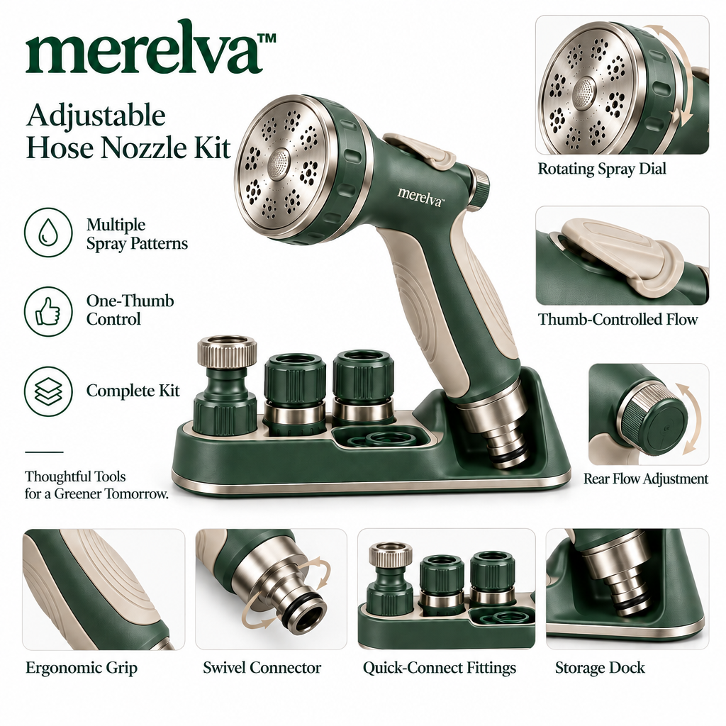 merelva™ Adjustable Hose Nozzle Kit