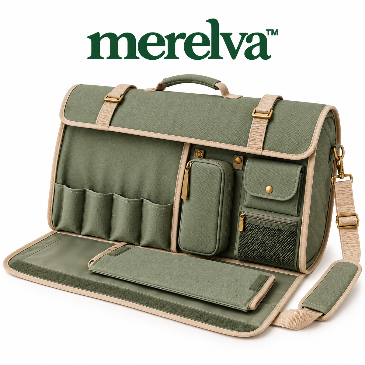 merelva™ Refined Garden Tool Roll Organizer